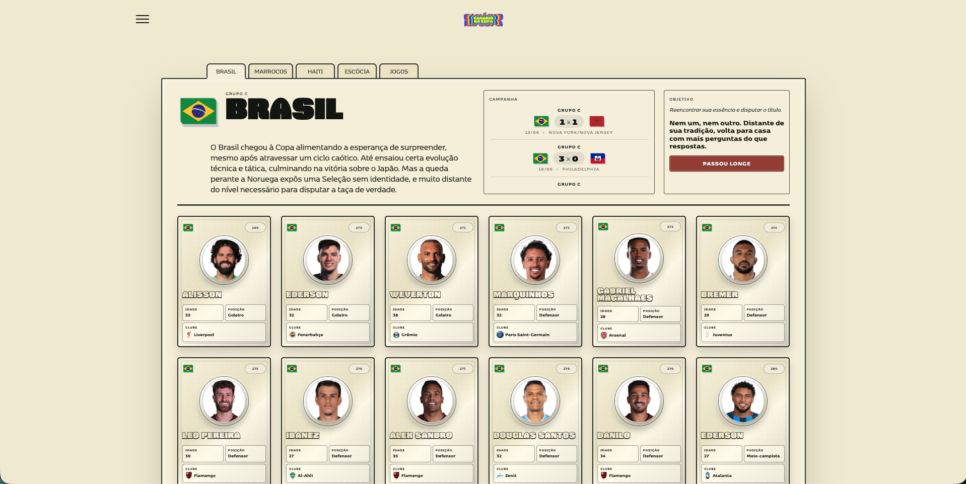 Álbum visual da Copa