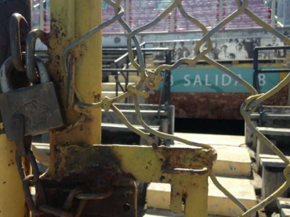 Setor Salida 8 do Estádio Nacional de Santiago, preservado como memorial da repressão da ditadura chilena